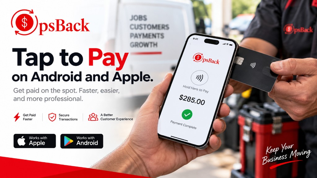 Tap to Pay on Android and Apple. Get paid on the spot — faster, easier, and more professional. Works with Apple and Android.